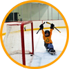 image of disabled kid playing hockey